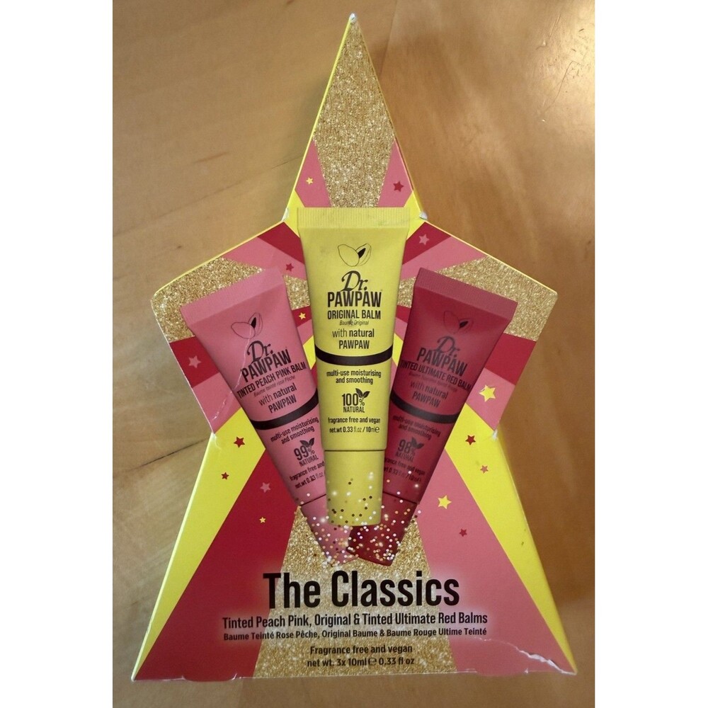 3 New DR PAW PAW Balm Classic Bundle Cruelty Free Vegan Original Tinted Lip Skin